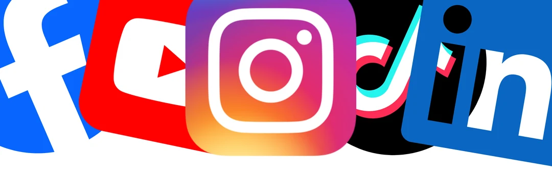 Facebook, YouTube, Instagram, TikTok and LinkedIn