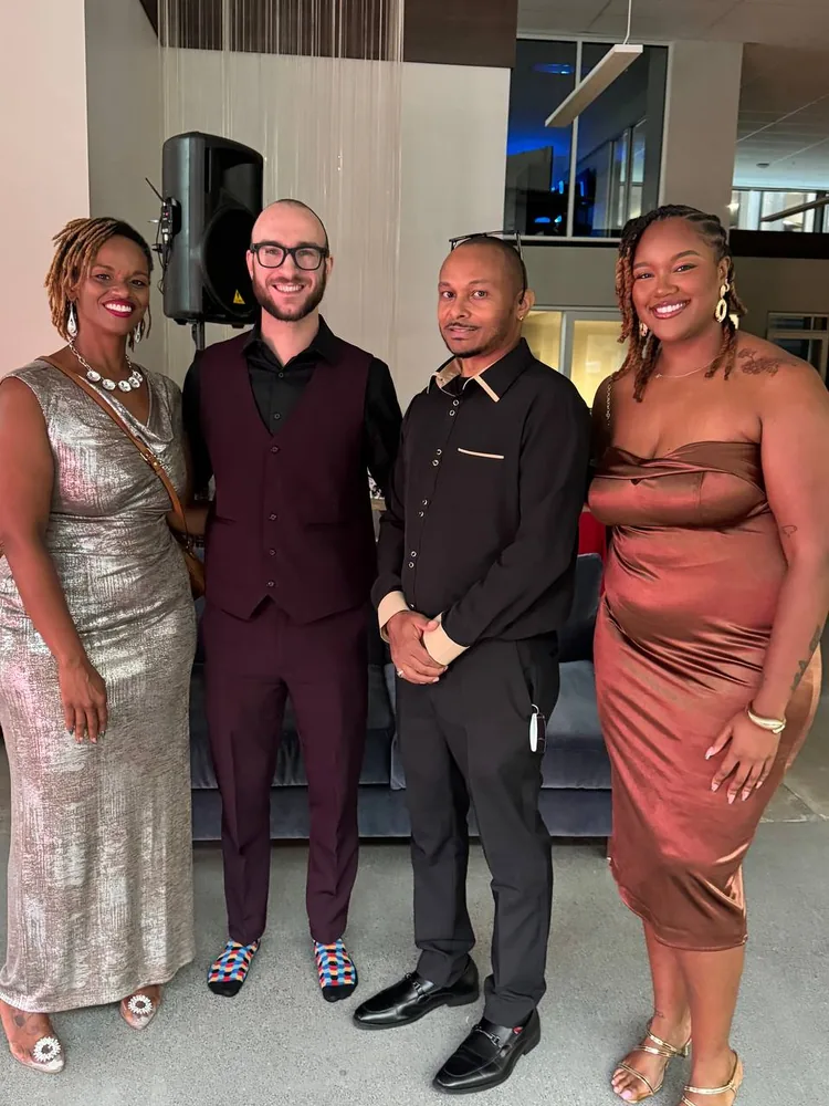 Four guests at a digiNIGHTS dinner